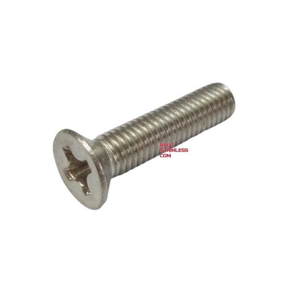 FLAT HEAD PHILLIPS BOLT JF SS316