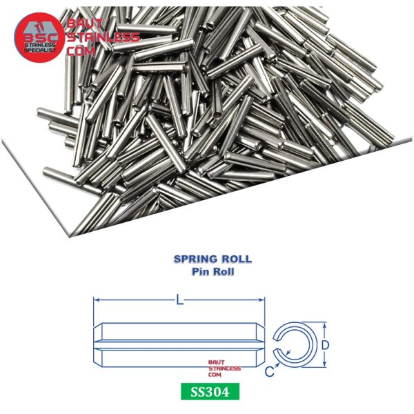 PIN ROLL SPRING ROLL SS304 - Image 2