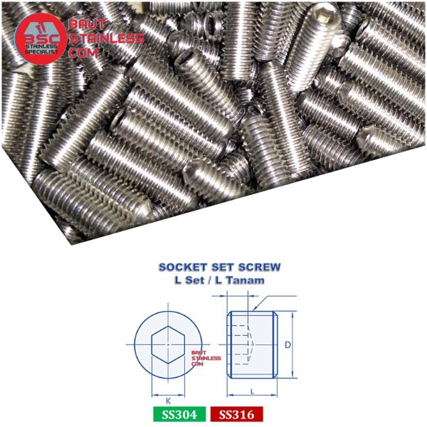 SOCKET SET SCREW SS304 - Image 2